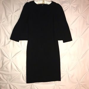 St. John Black Caplet Dress